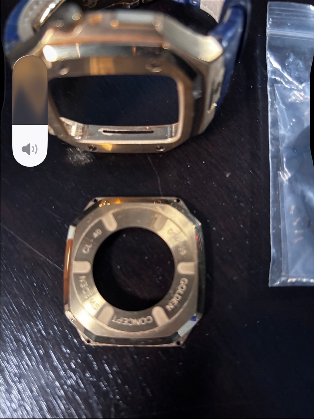 Women's Gold Smartwatch Bezel Cover — Polished Replacement Case